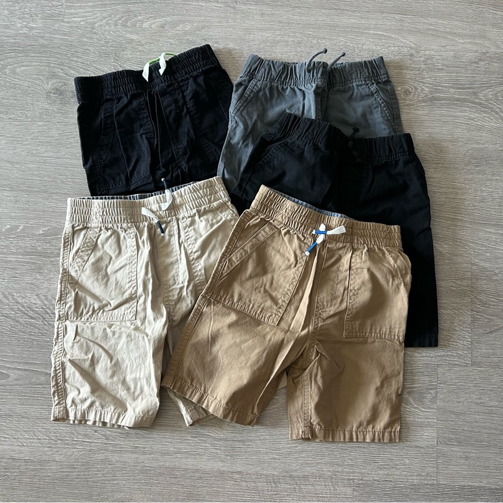 Kids Casual Shorts - Black, Gray, Tan
(Sold as bundle) size 5T